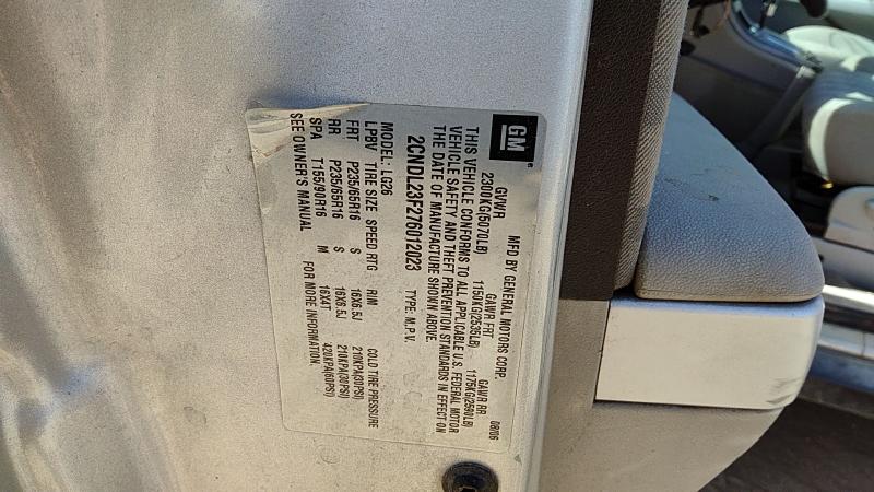 2005-2009 Chevrolet Equinox Trunk/Decklid/Hatch/Tailgate