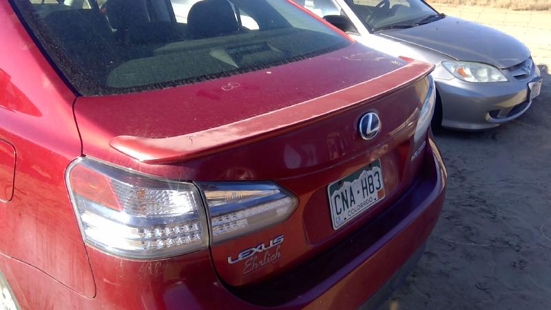 2010-2012 Lexus Hs250h Trunk/Decklid/Hatch/Tailgate