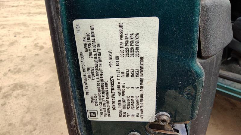 1996 Blazer S10/jimmy S15 Seat Track