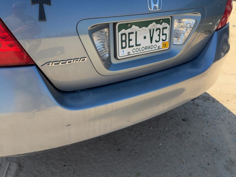 2006-2007 Honda Accord Rear Bumper Assembly